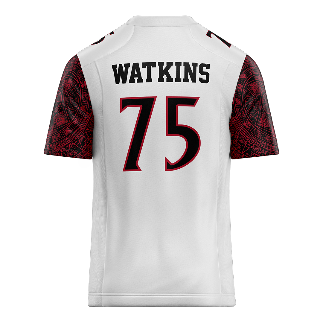SDSU White Football Jersey - Michael Watkins
