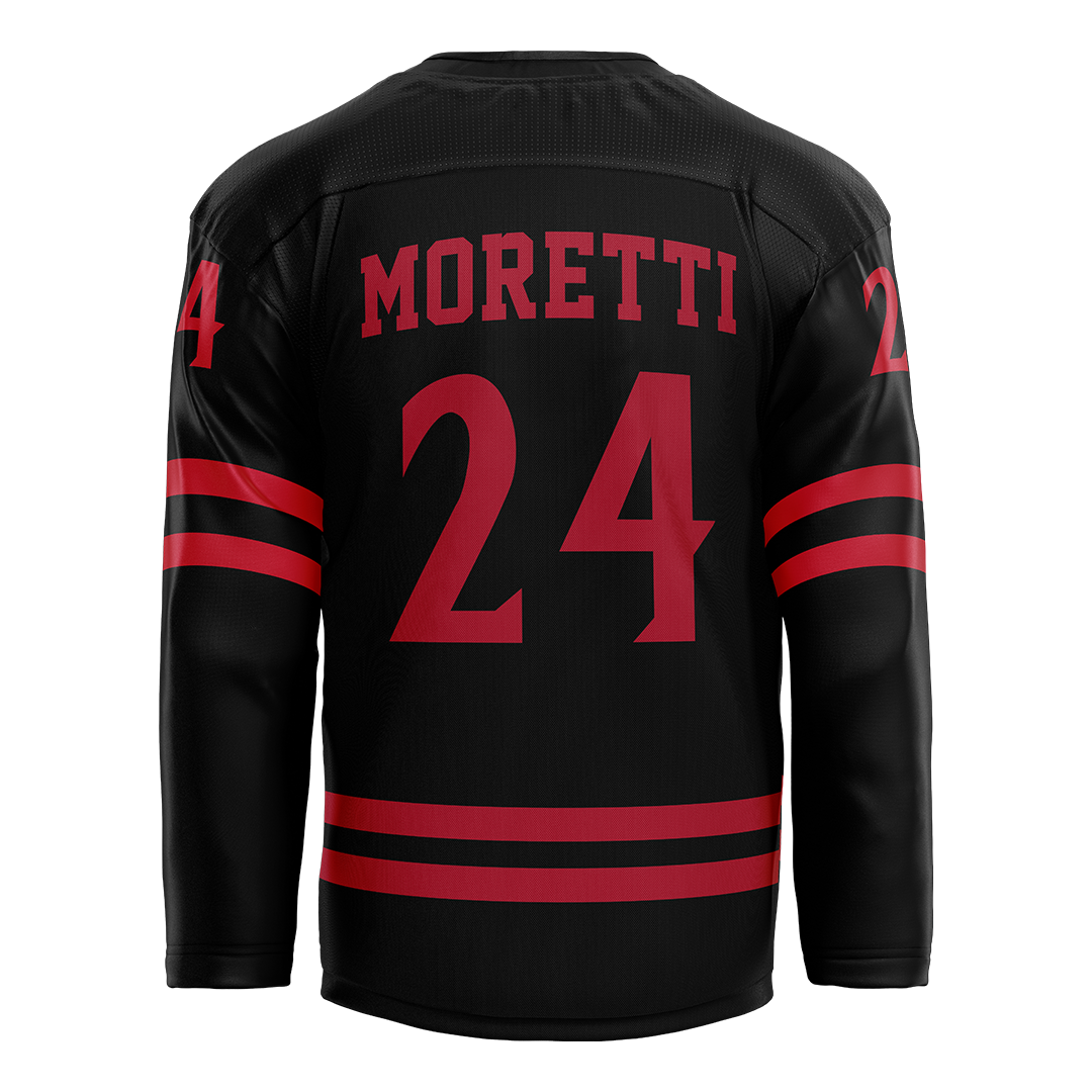 SDSU Black Hockey Jersey - Ayden Moretti