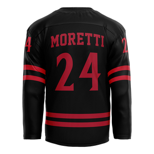 SDSU Black Hockey Jersey - Ayden Moretti