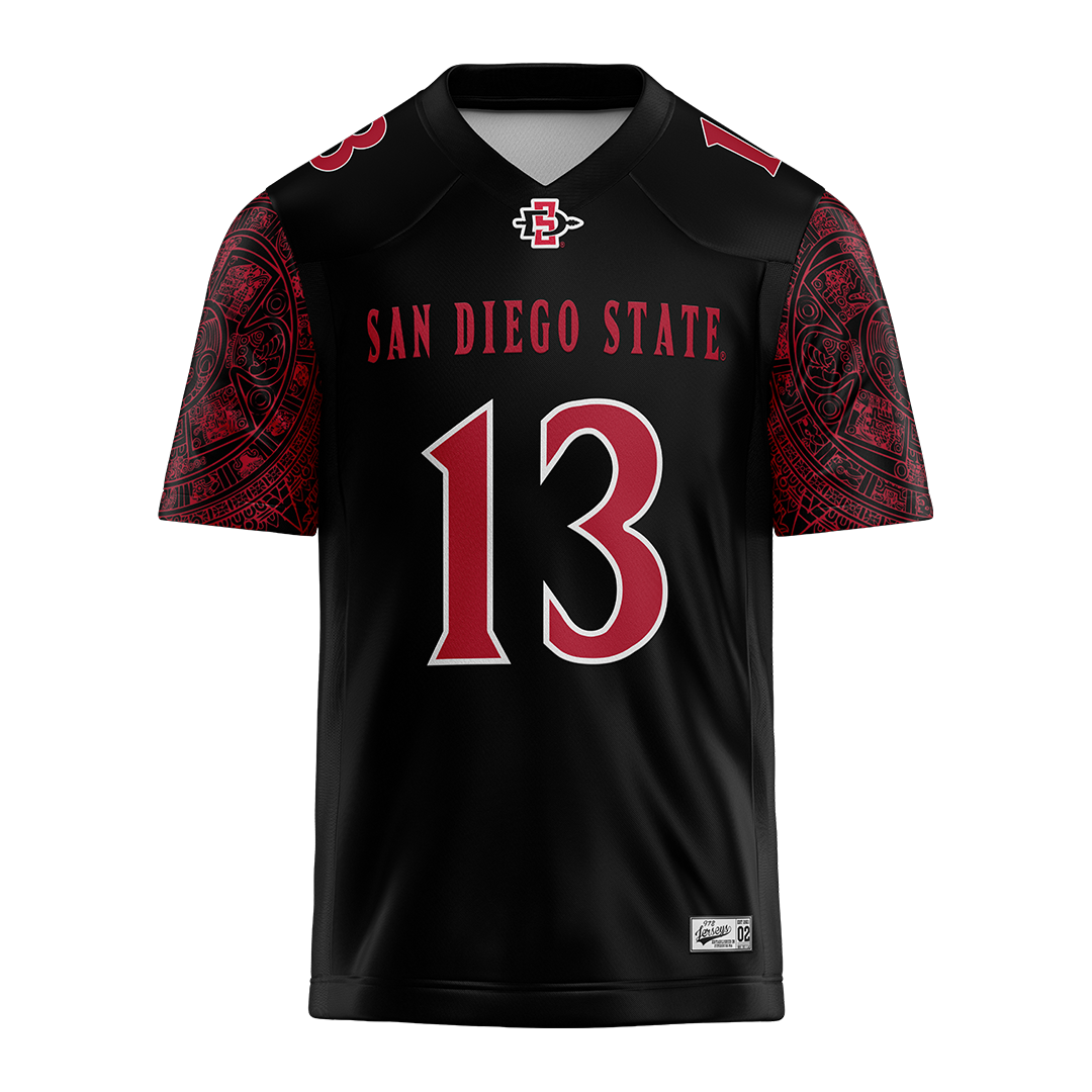 SDSU Black Football Jersey - Nathan Acevedo