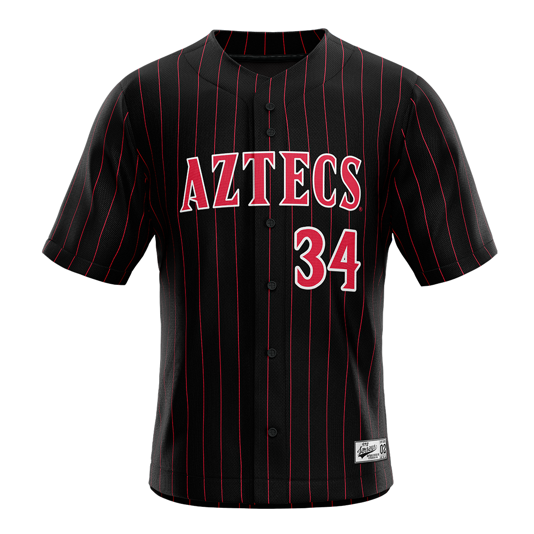 SDSU Black Baseball Jersey - Nick Falla