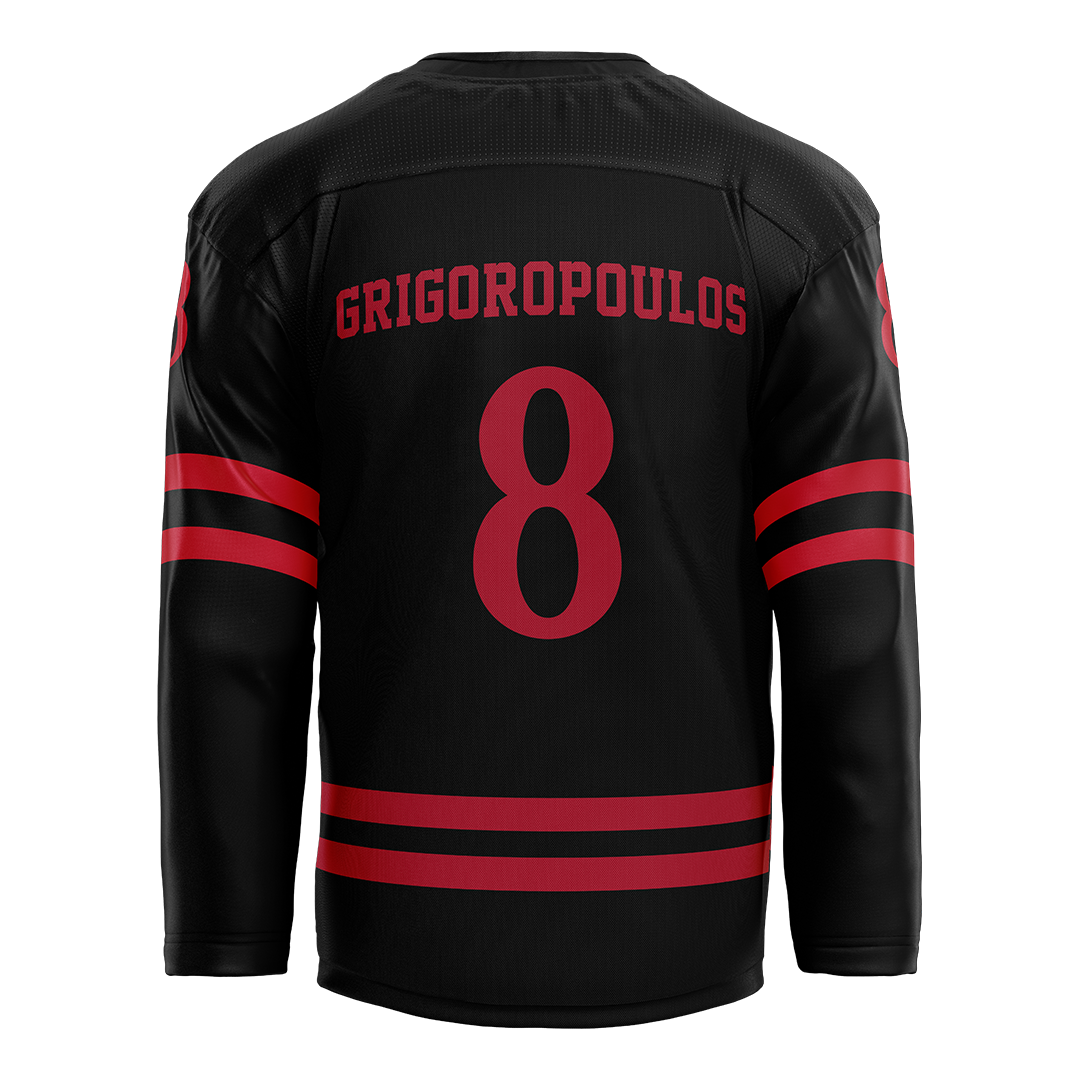 SDSU Black Hockey Jersey - Nick Grigoropoulos