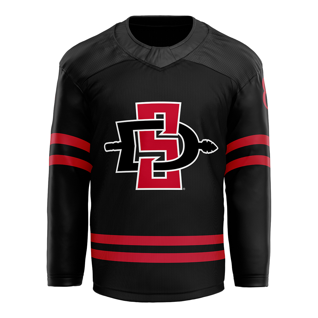 SDSU Black Hockey Jersey - Nick Grigoropoulos