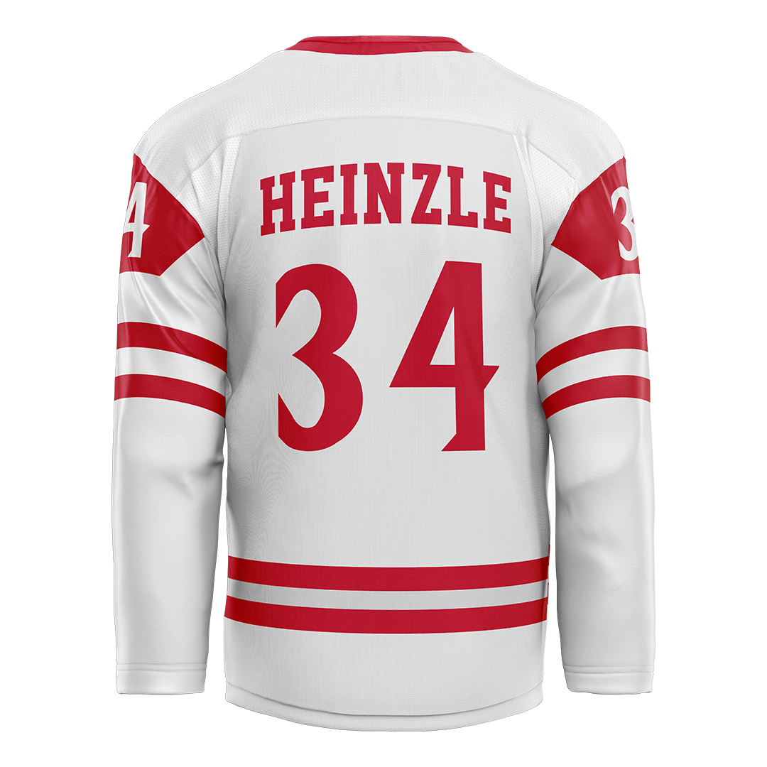 SDSU White Hockey Jersey - Nick Heinzle