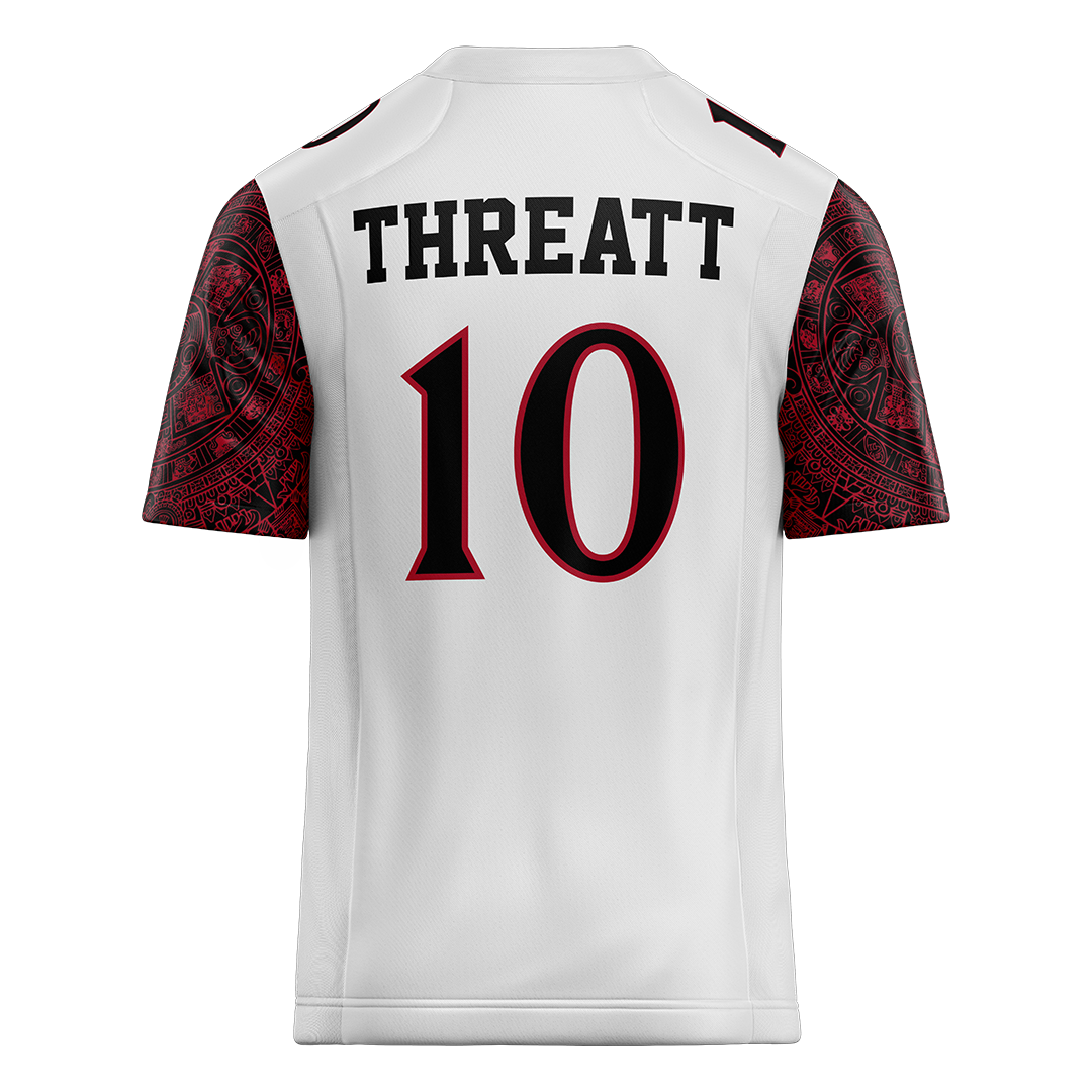 SDSU White Football Jersey - Parker Threatt