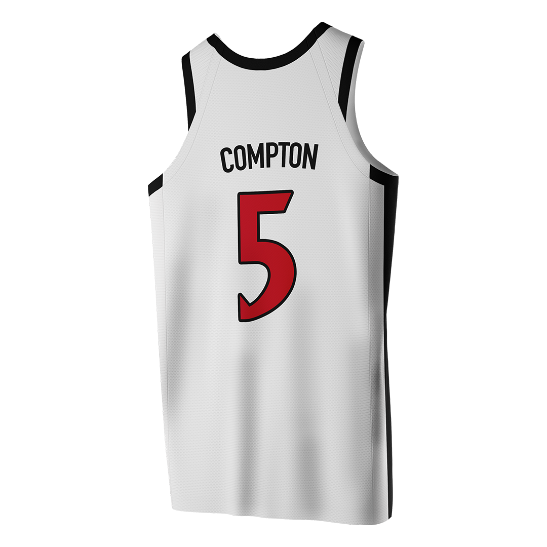 SDSU White Basketball Jersey - Pharaoh Compton