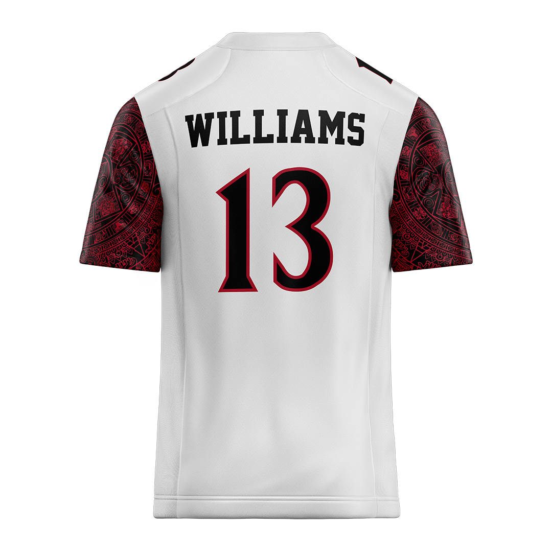 SDSU White Football Jersey - Prince Williams
