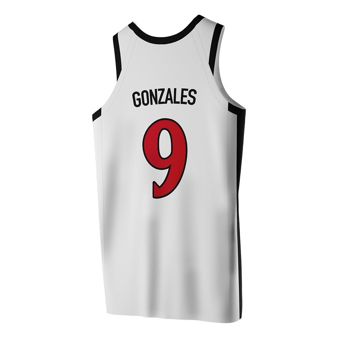 SDSU White Basketball Jersey - Raymar Gonzales