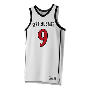 SDSU White Basketball Jersey - Raymar Gonzales