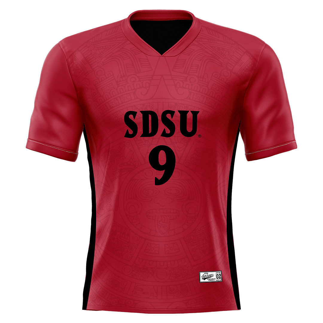 SDSU Red Soccer Jersey - Logan Nidy