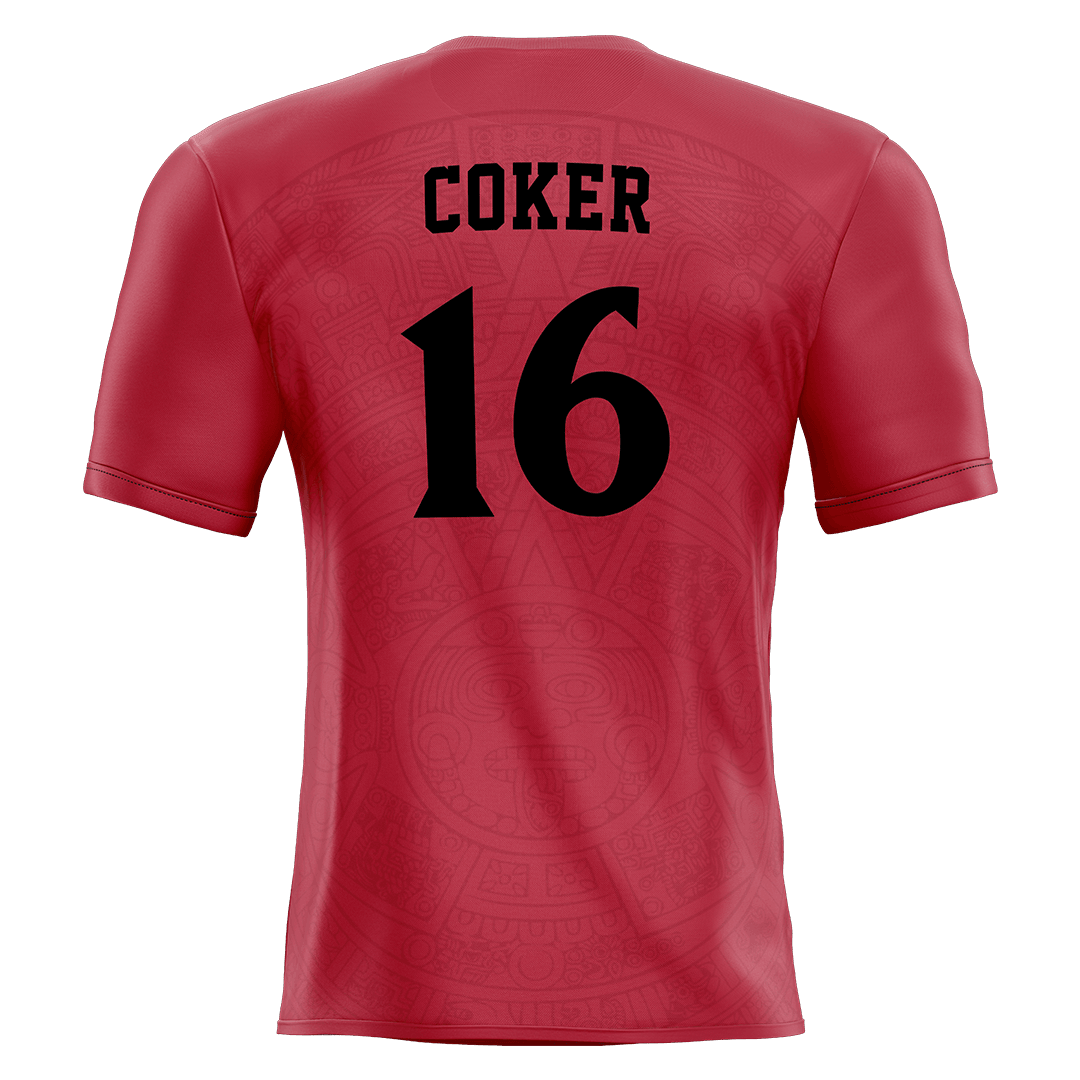 SDSU Red Soccer Jersey - Trinity Coker