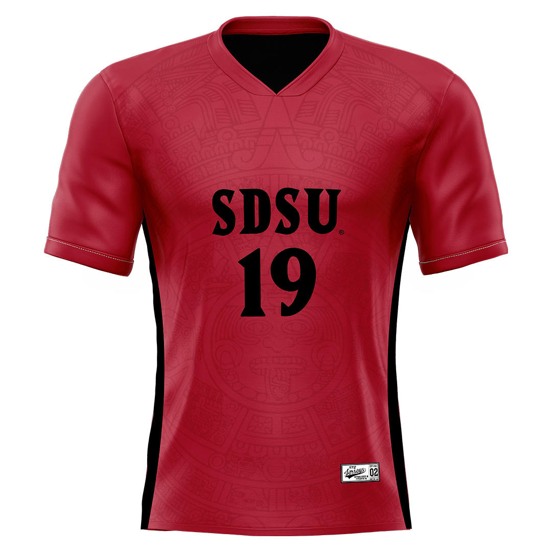 SDSU Red Soccer Jersey - Sofia Bacsafra