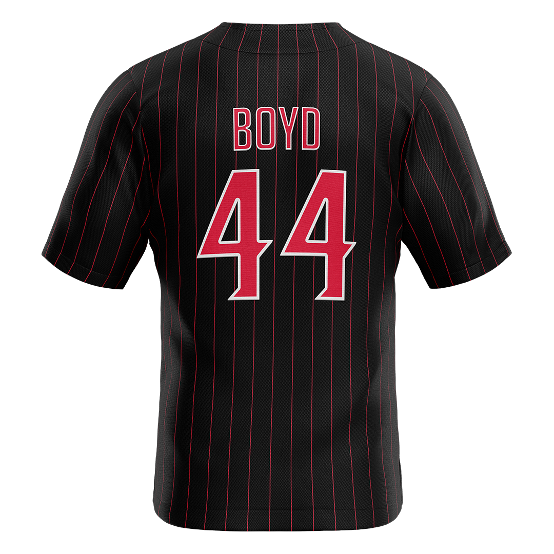 SDSU Black Baseball Jersey - Reeve Boyd