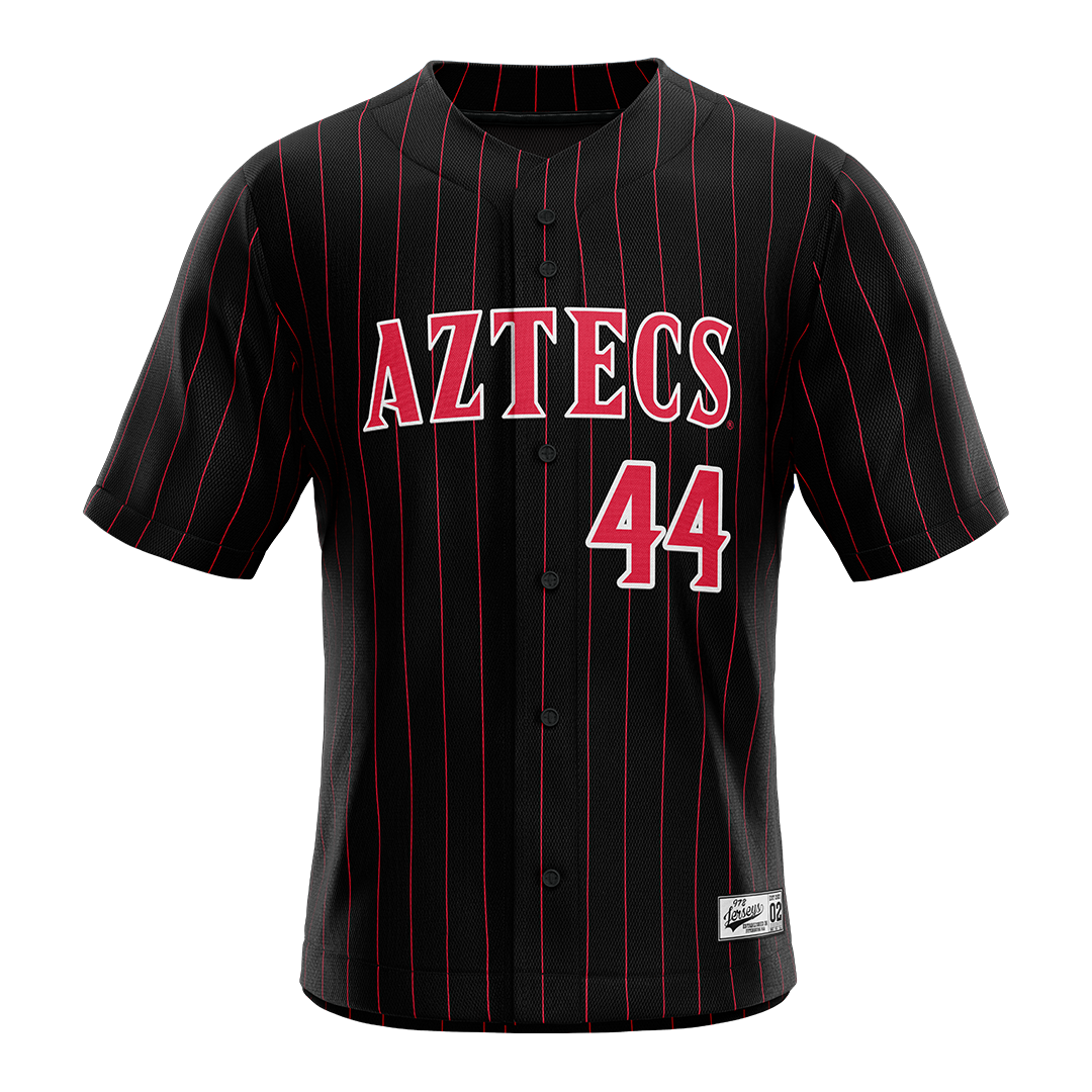 SDSU Black Baseball Jersey - Reeve Boyd
