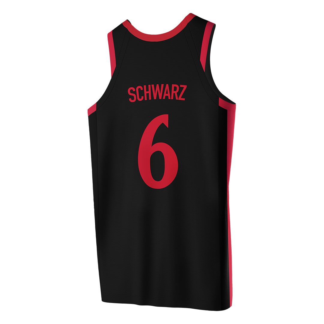 SDSU Black Basketball Jersey - Ryan Schwarz