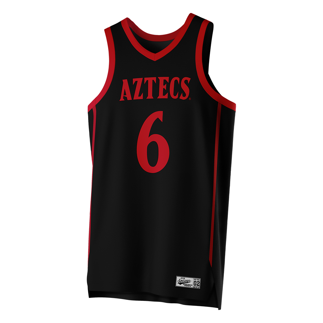 SDSU Black Basketball Jersey - Ryan Schwarz