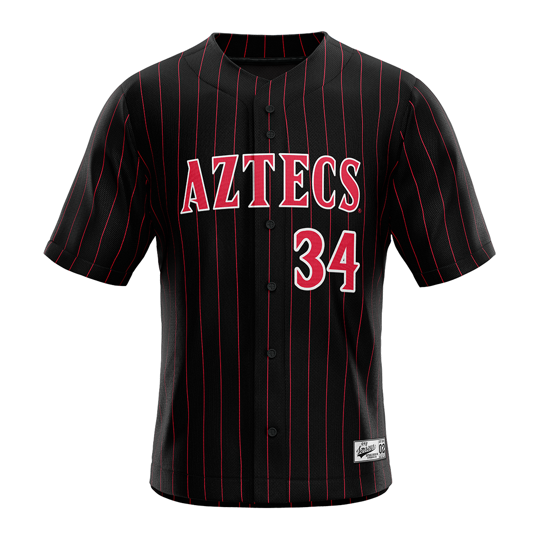 SDSU Black Baseball Jersey - Samuel Kahler