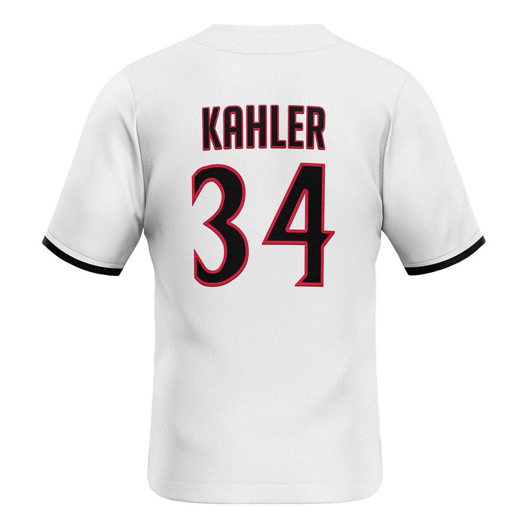 SDSU White Baseball Jersey - Samuel Kahler