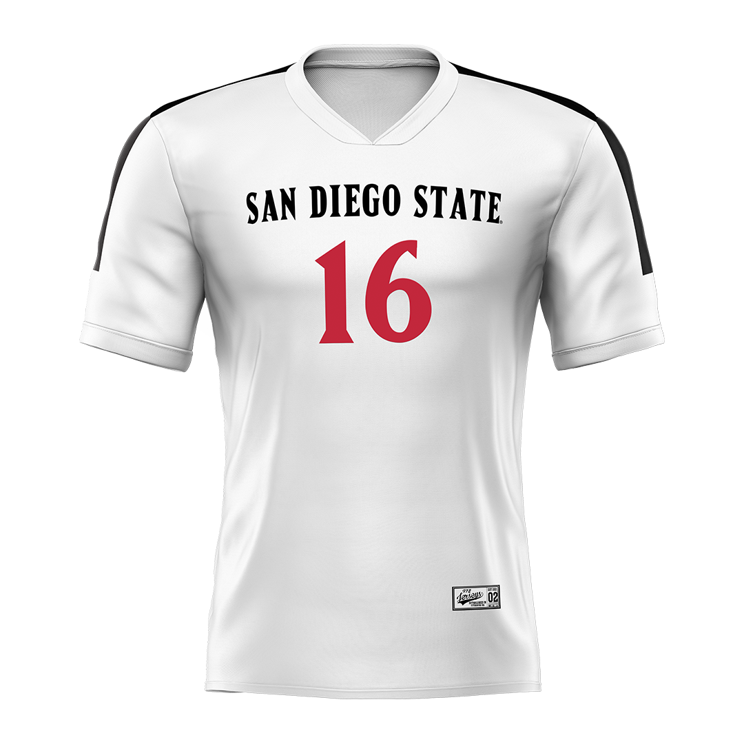 SDSU White Volleyball Jersey - Sarena Gonzalez