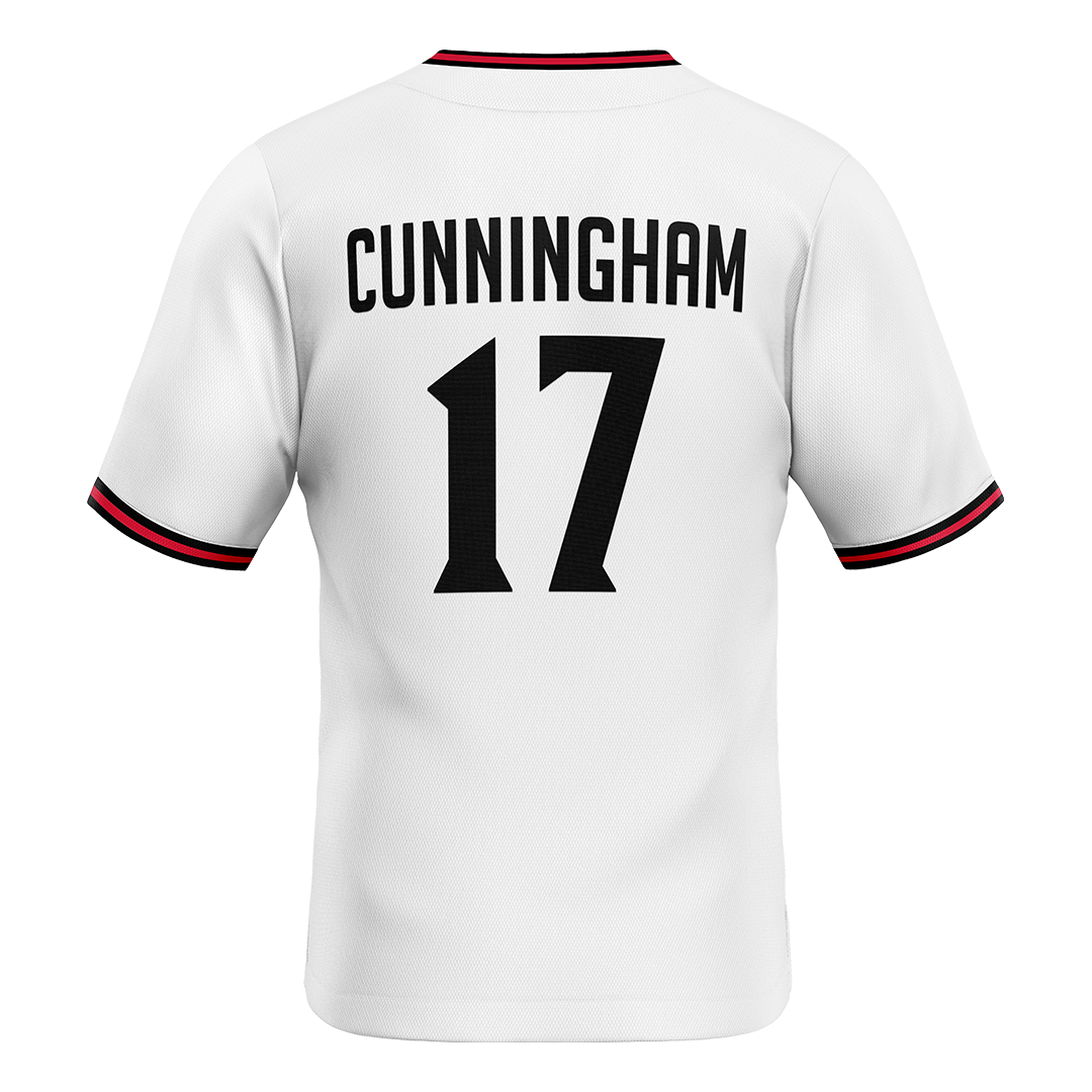 SDSU White Softball Jersey - Shannon Cunningham