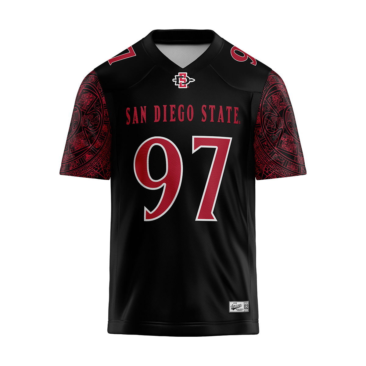 SDSU Black Football Jersey - Sidney Dupuy