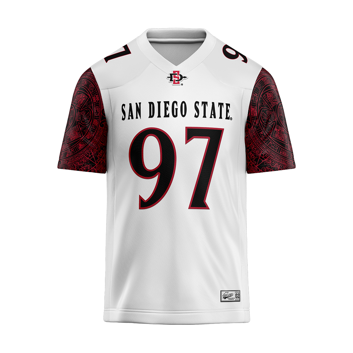 SDSU White Football Jersey - Sidney Dupuy