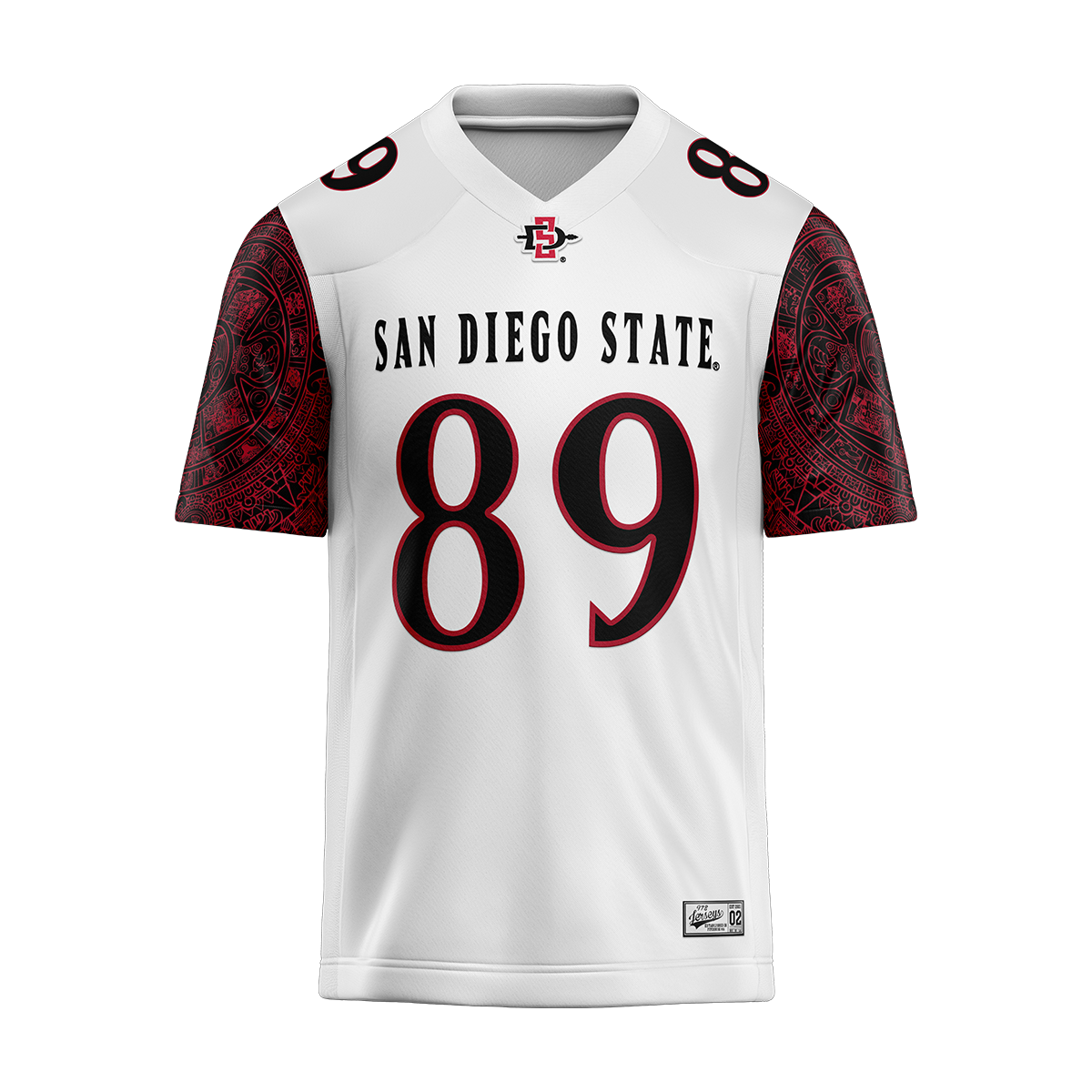 SDSU White Football Jersey - Tashi Dorje