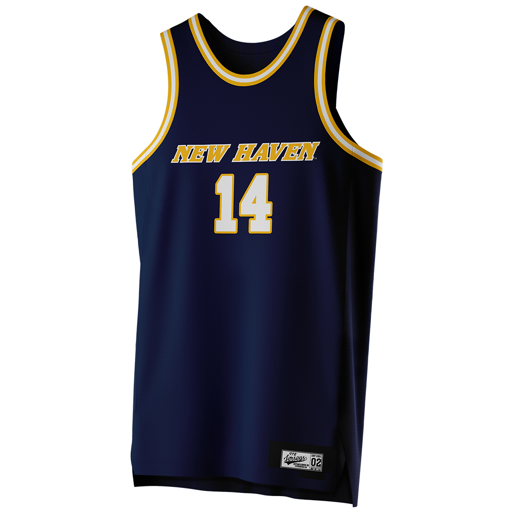 Men's New Haven Blue Basketball Jersey - Teshaun Steele