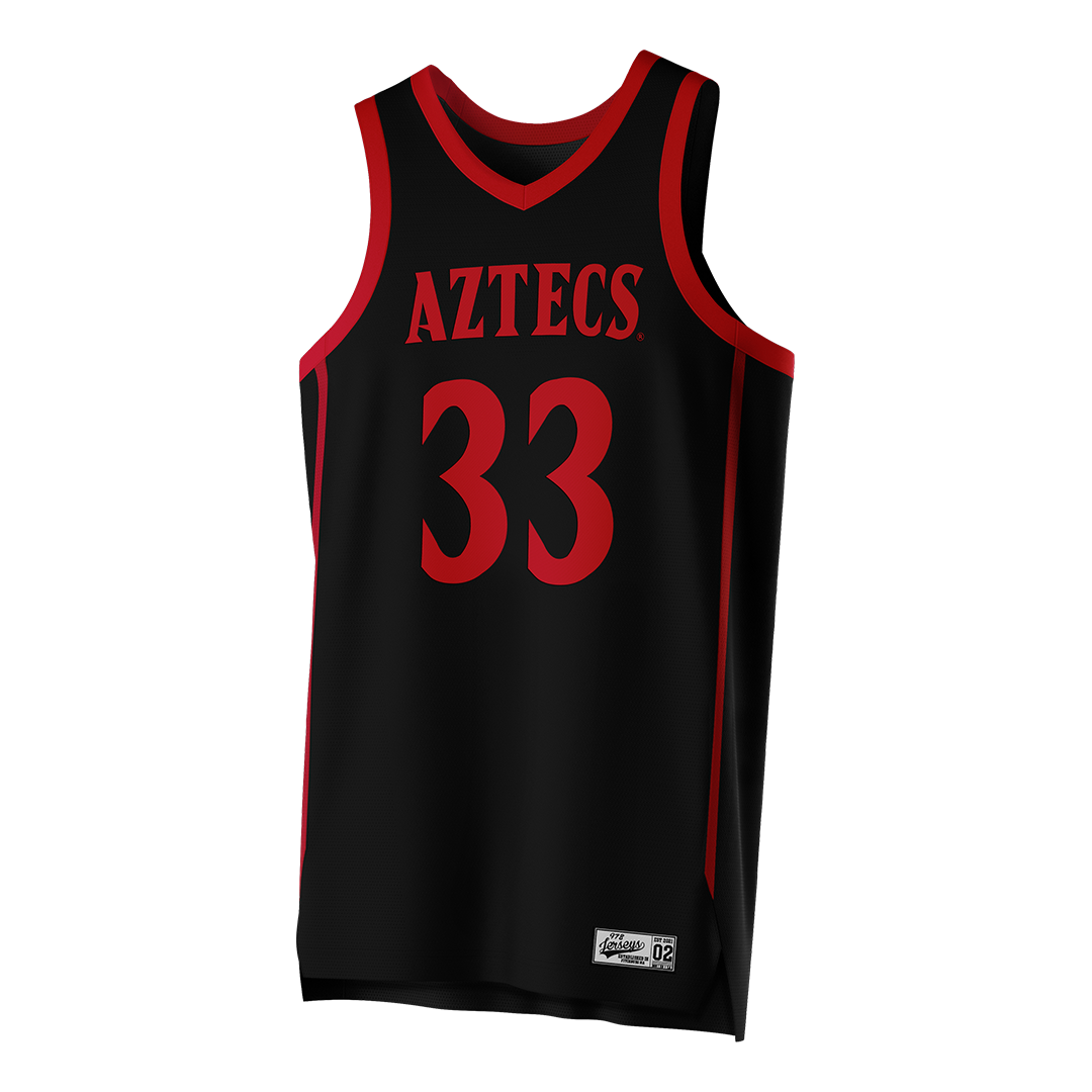 SDSU Black Basketball Jersey - Thokbor Majak