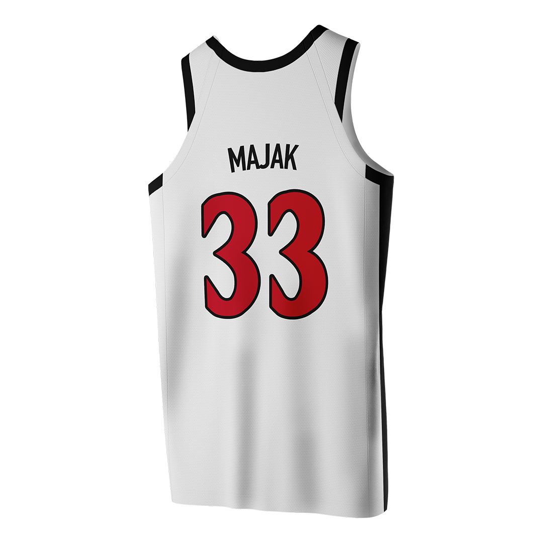 SDSU White Basketball Jersey - Thokbor Majak