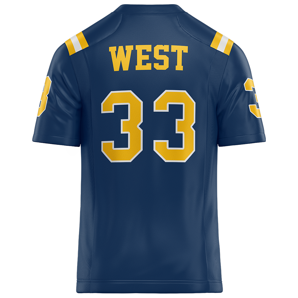 New Haven Blue Football Jersey - Thomas West