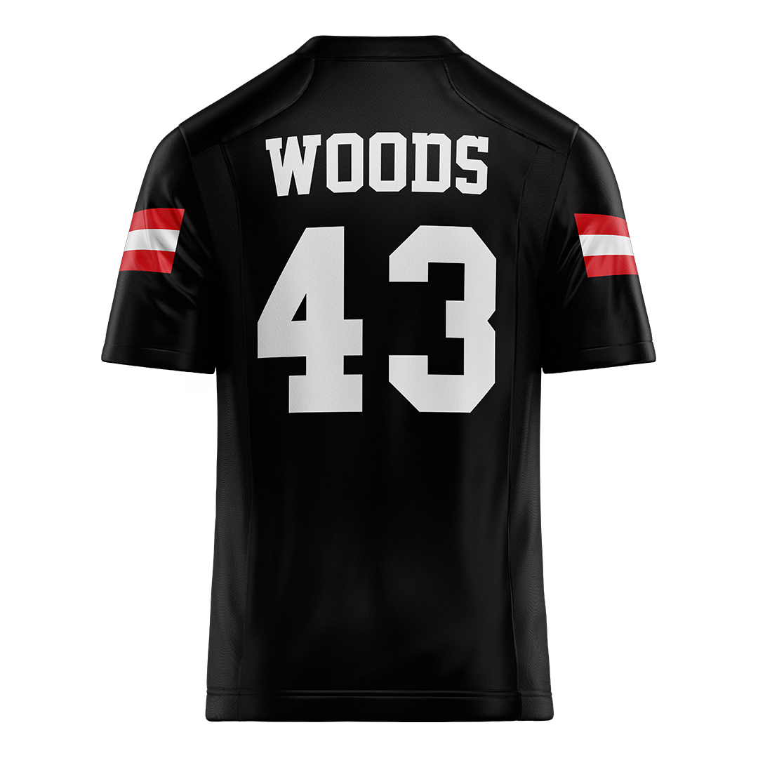 Jax State Black Football Jersey - Trevor Woods