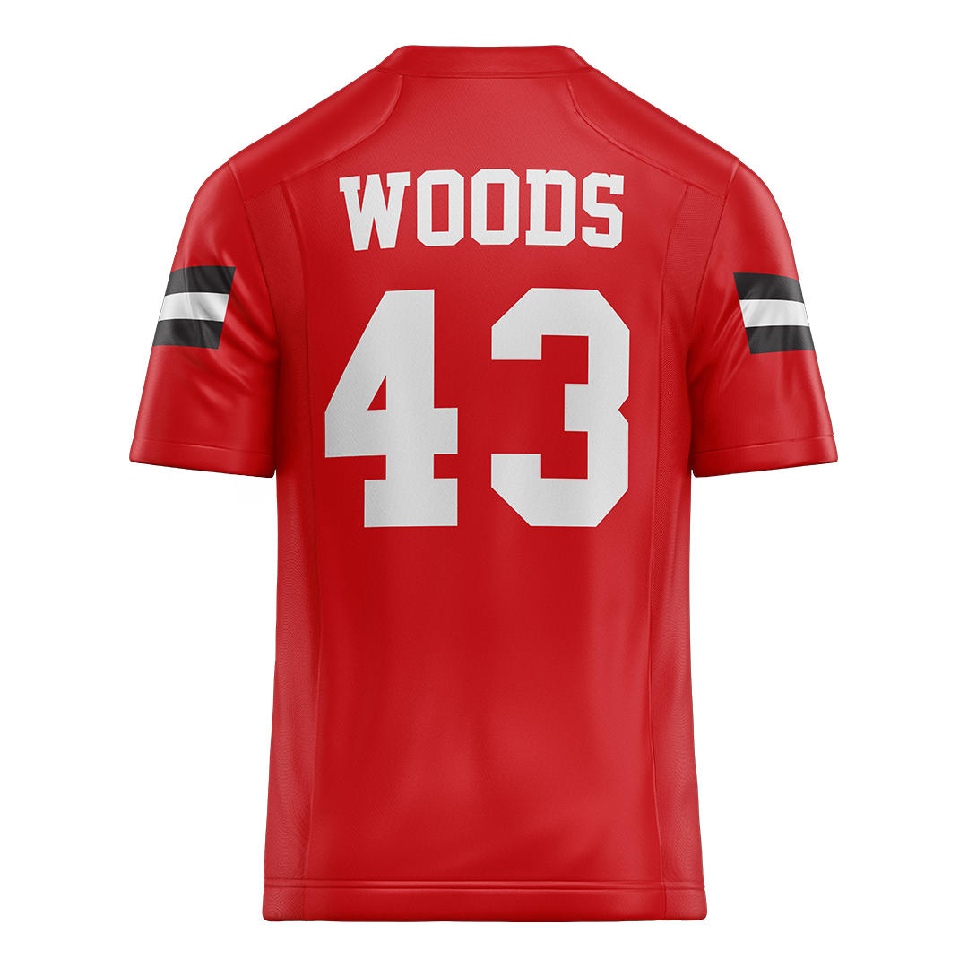 Jax State Red Football Jersey - Trevor Woods