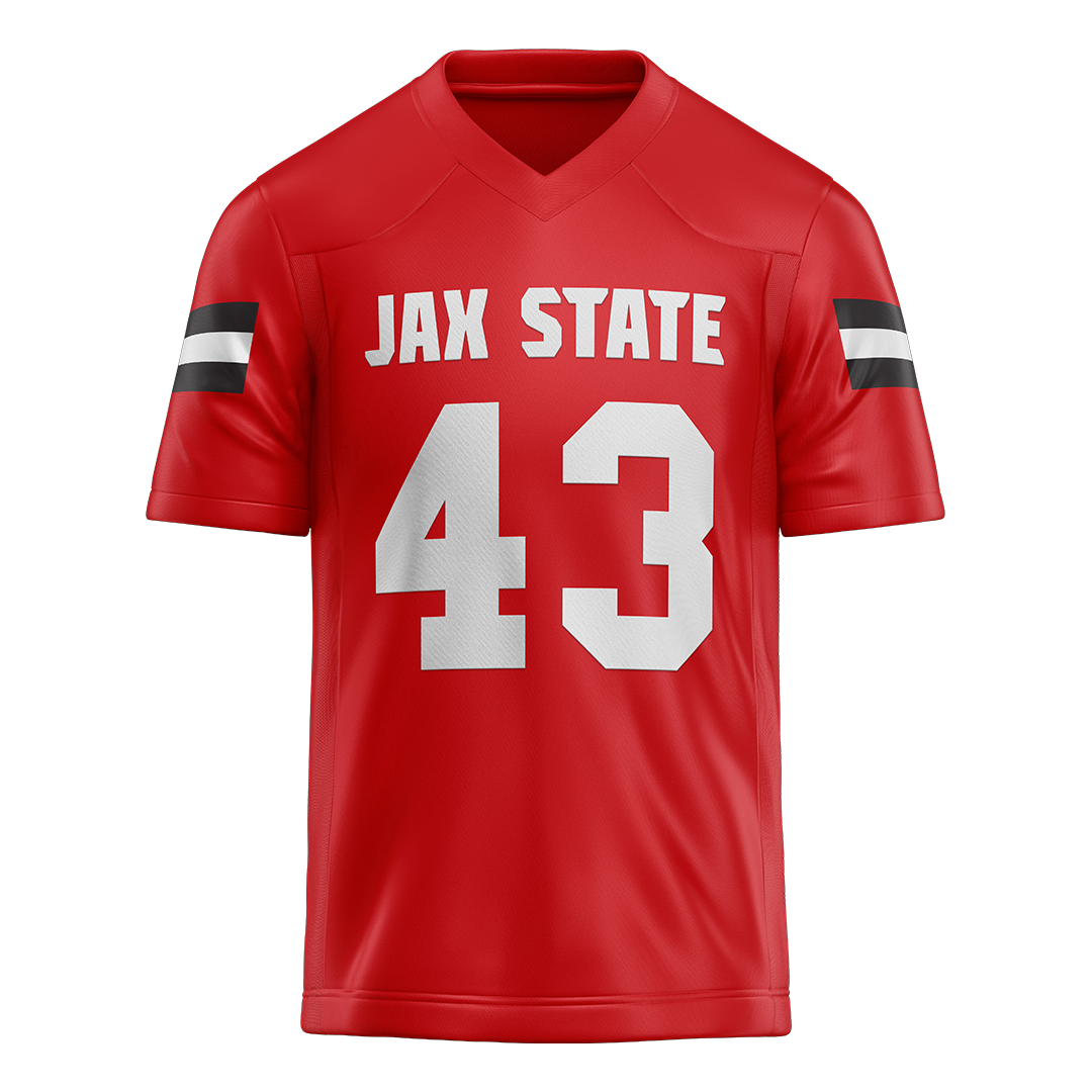Jax State Red Football Jersey - Trevor Woods