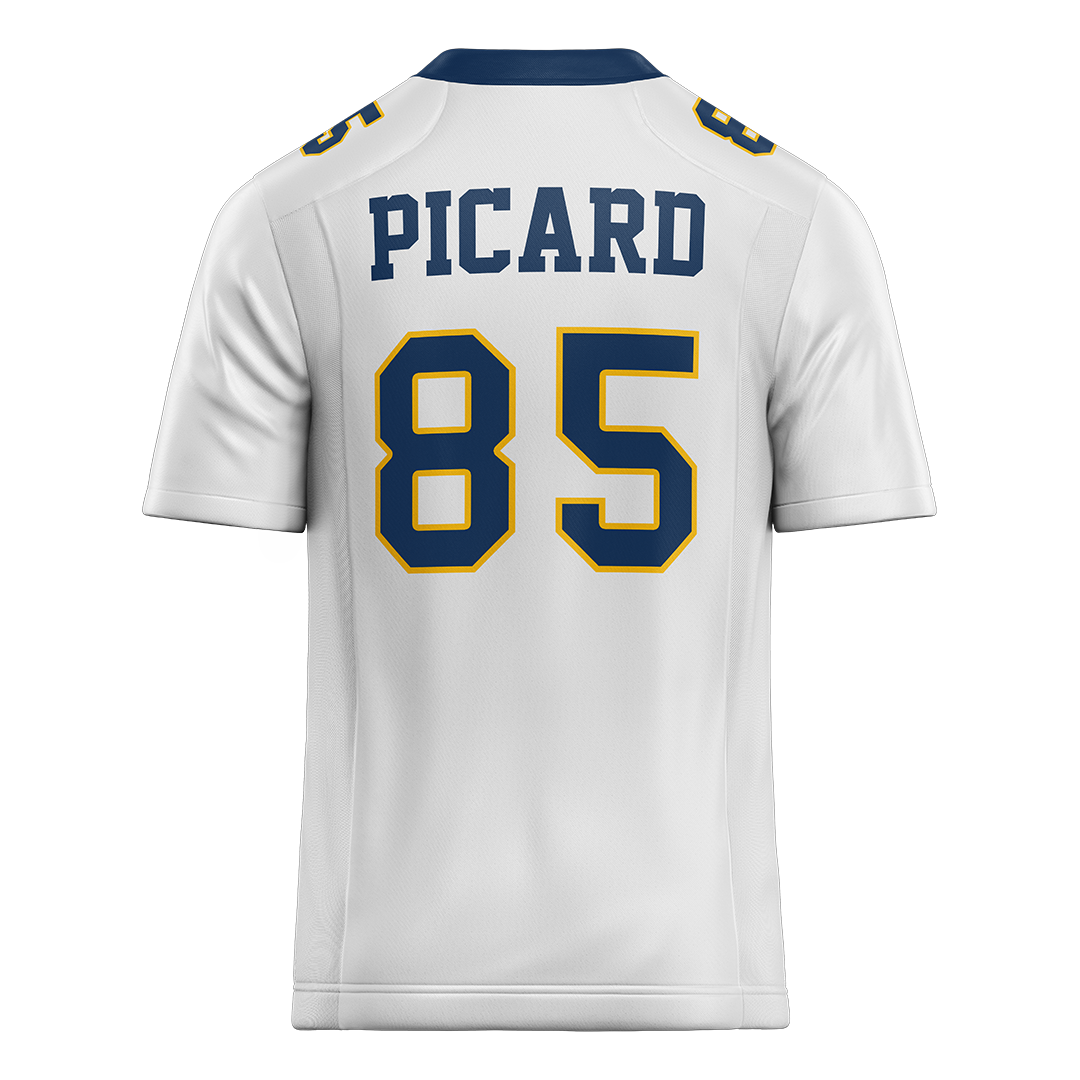 New Haven White Football Jersey - Andrew Picard