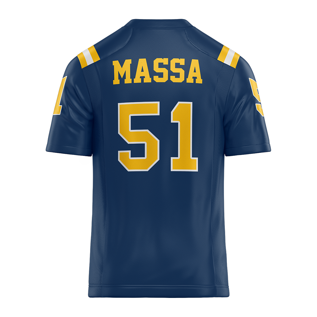 New Haven Blue Football Jersey - Anthony Massa