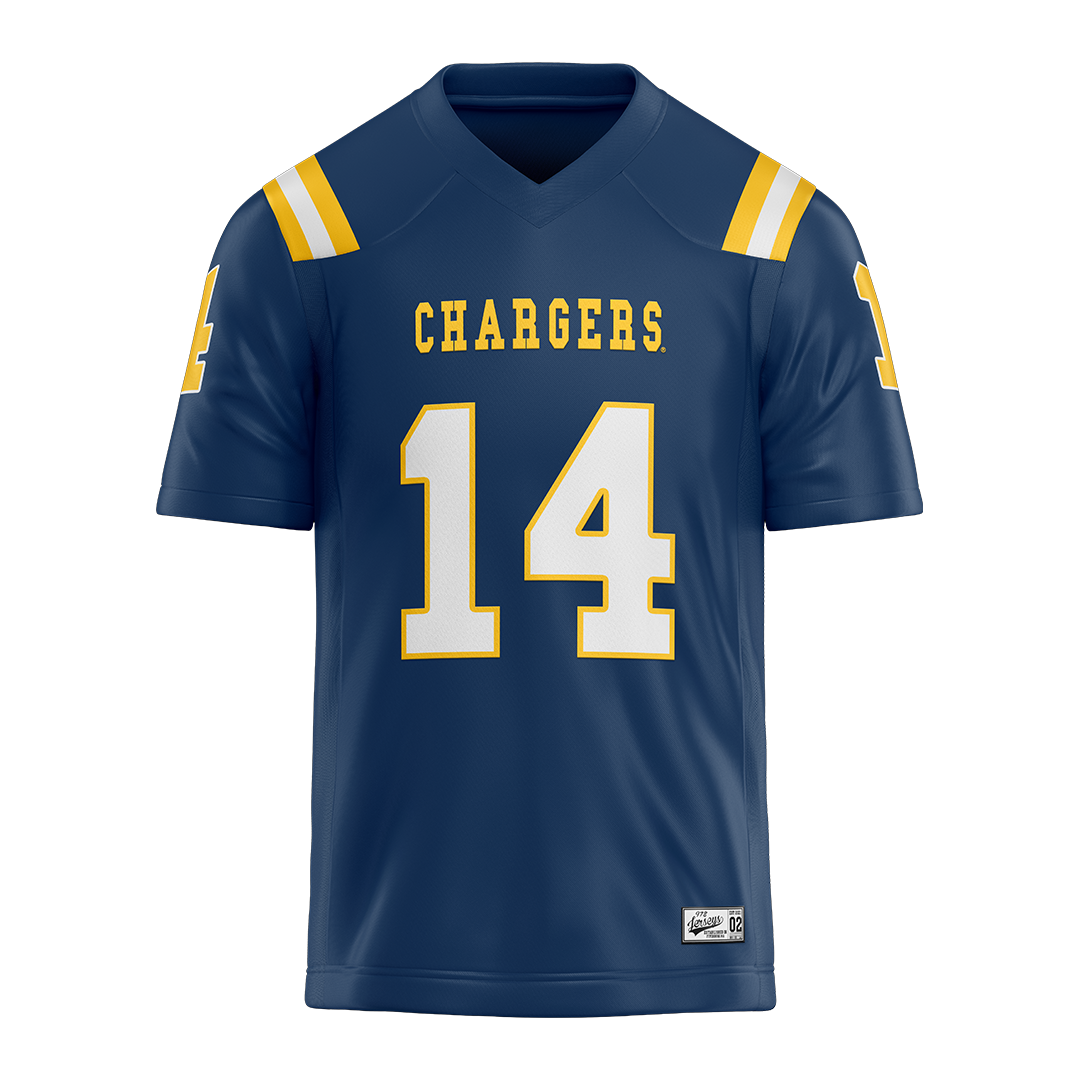 New Haven Blue Football Jersey - Austin Luzzi