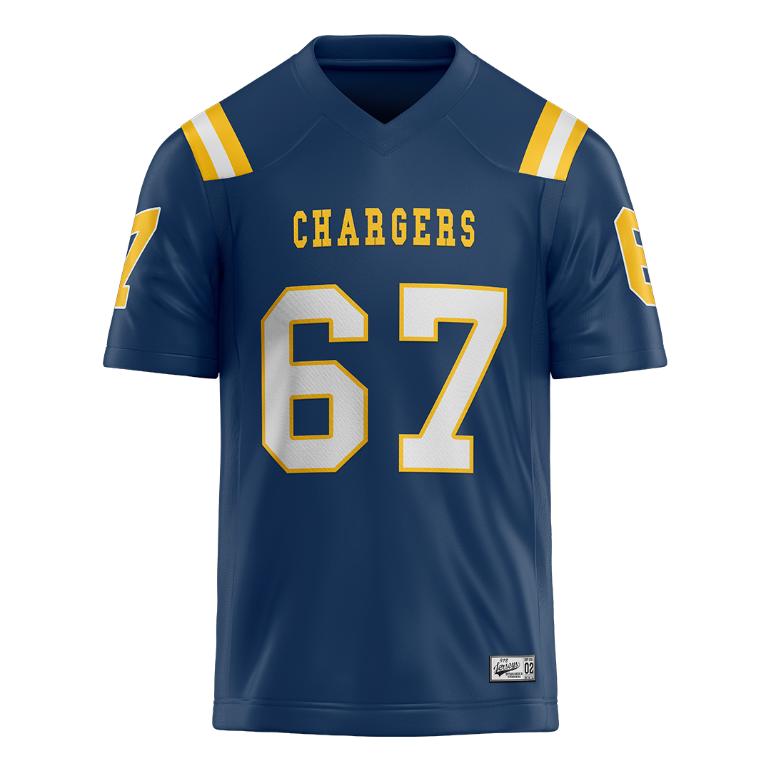 New Haven Blue Football Jersey - Success Chikezie