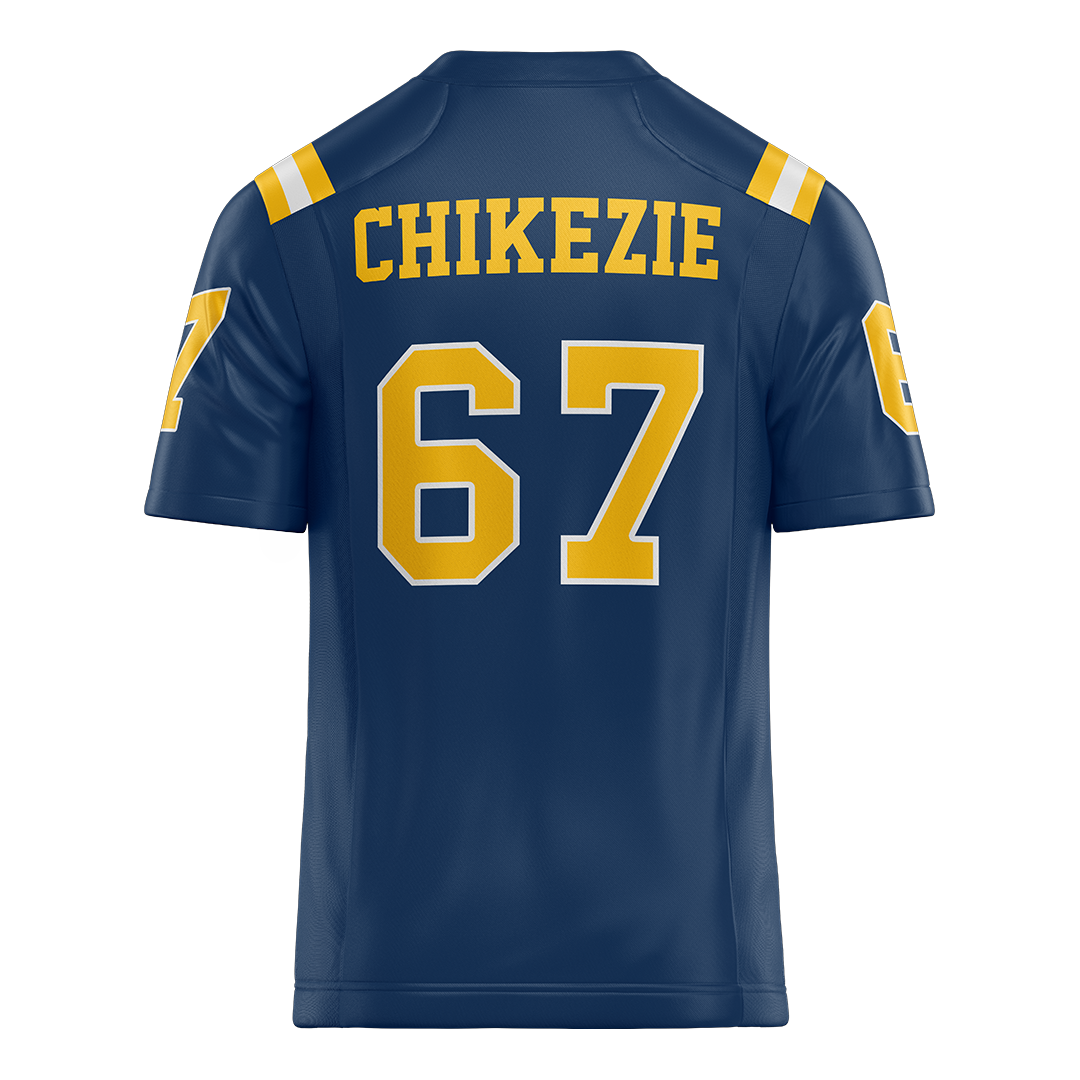 New Haven Blue Football Jersey - Success Chikezie
