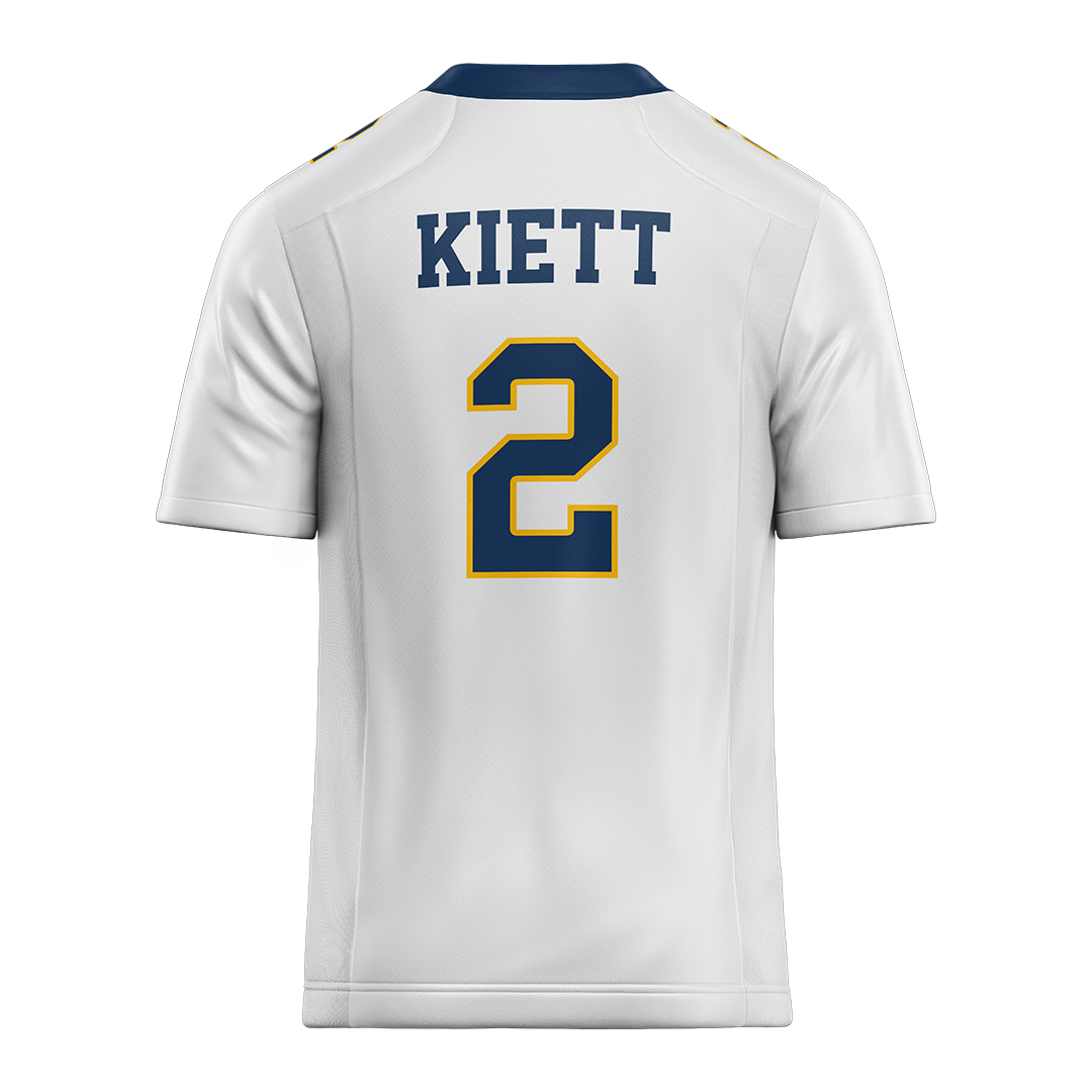 New Haven White Football Jersey - Dante Kiett