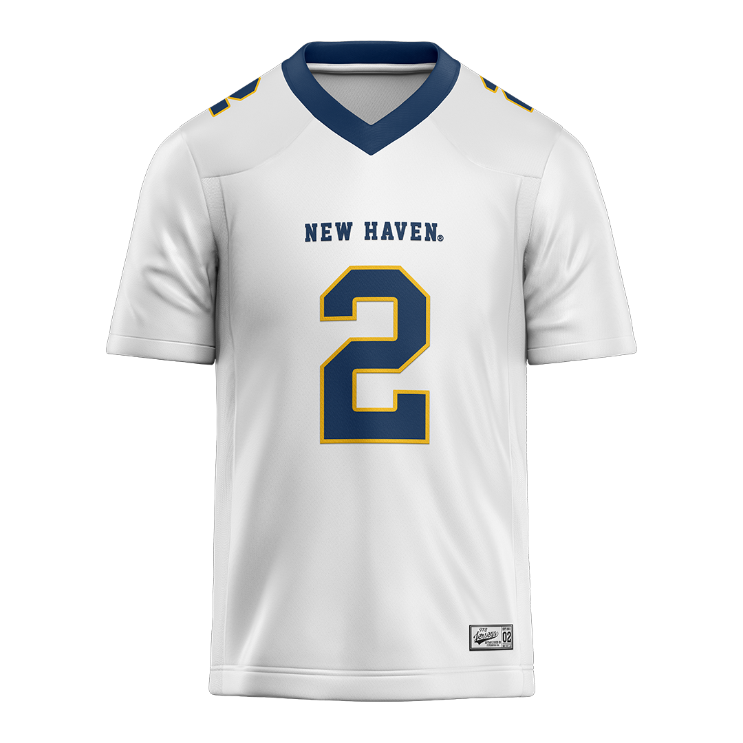 New Haven White Football Jersey - Dante Kiett