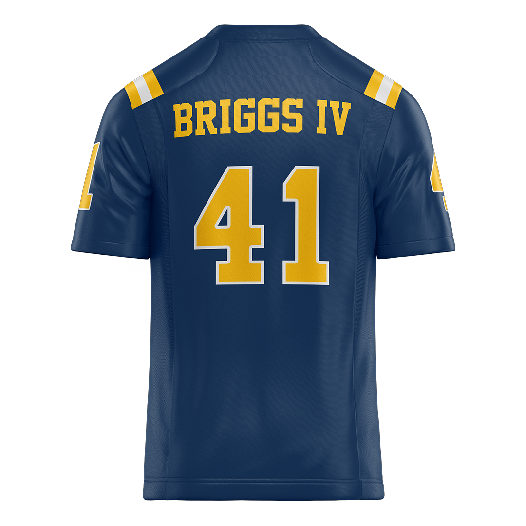New Haven Blue Football Jersey - Irvin Briggs IV