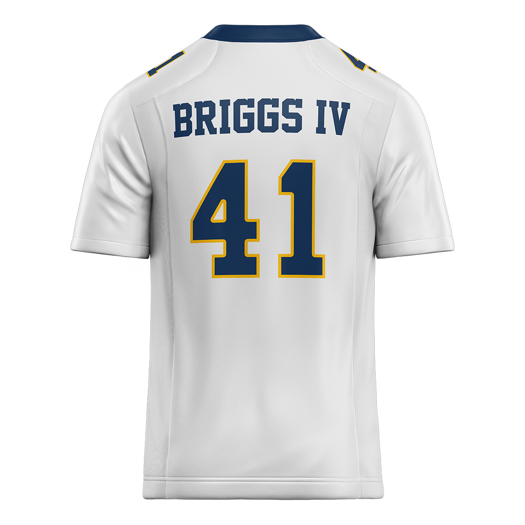 New Haven White Football Jersey - Irvin Briggs IV