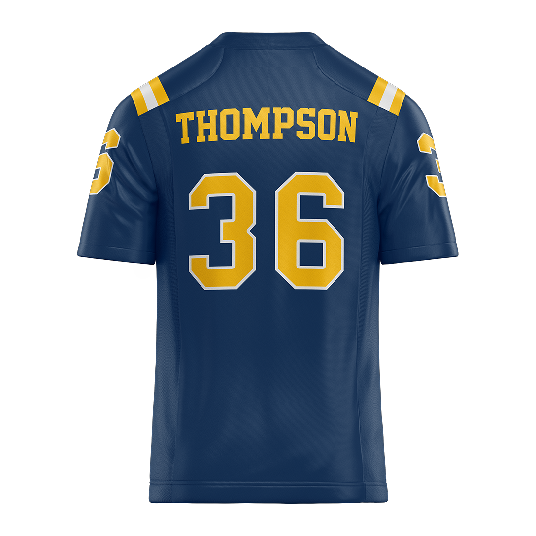 New Haven Blue Football Jersey - Jahad Thompson