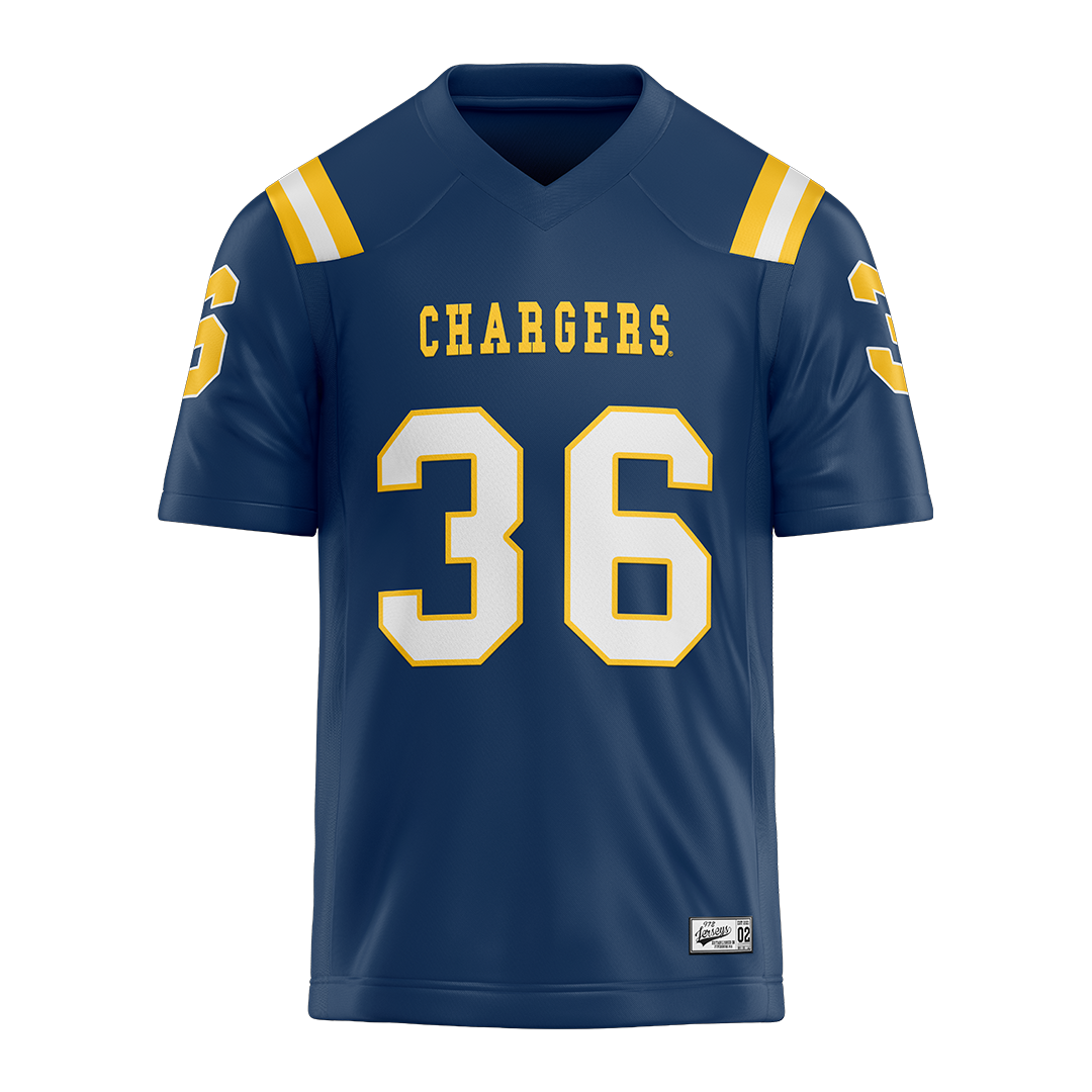 New Haven Blue Football Jersey - Jahad Thompson