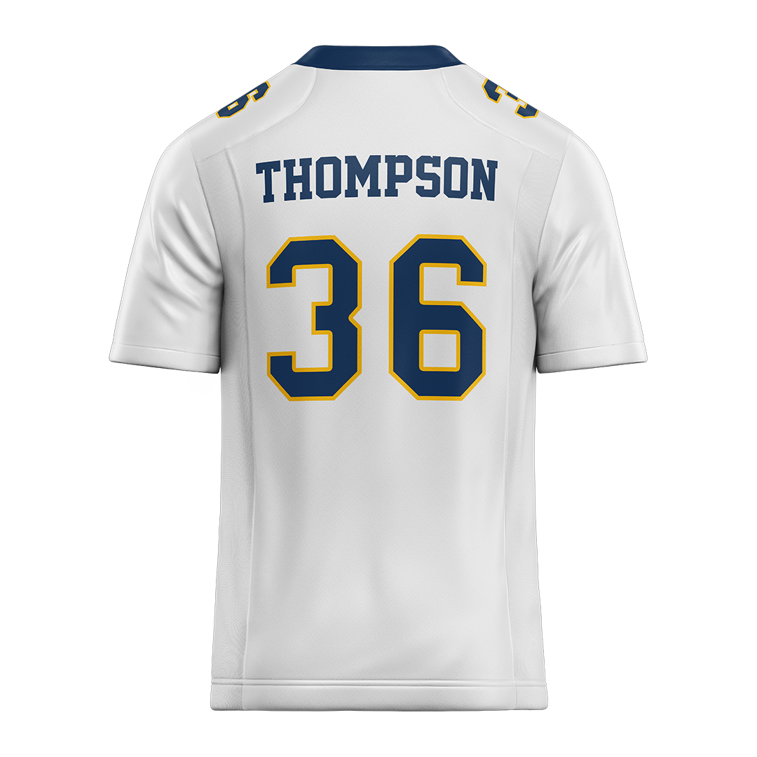 New Haven White Football Jersey - Jahad Thompson