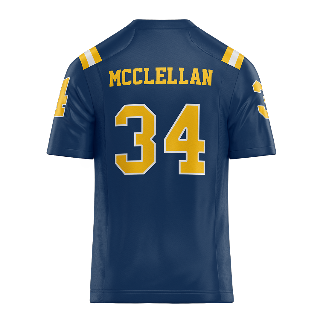 New Haven Blue Football Jersey - Jamal McClellan