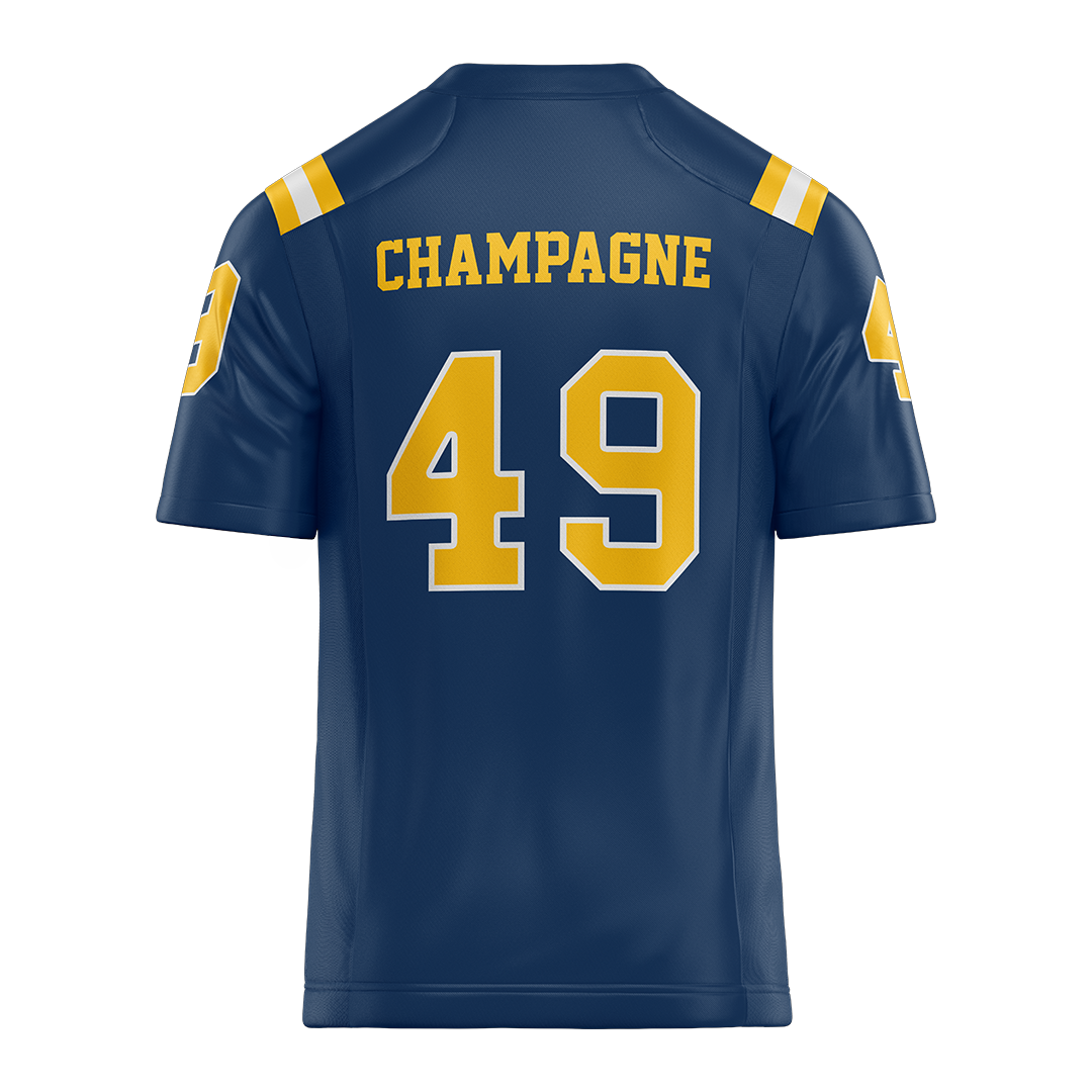 New Haven Blue Football Jersey - Jason Champagne