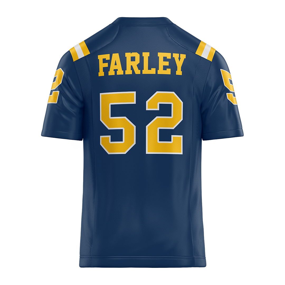 New Haven Blue Football Jersey - Manuel Farley