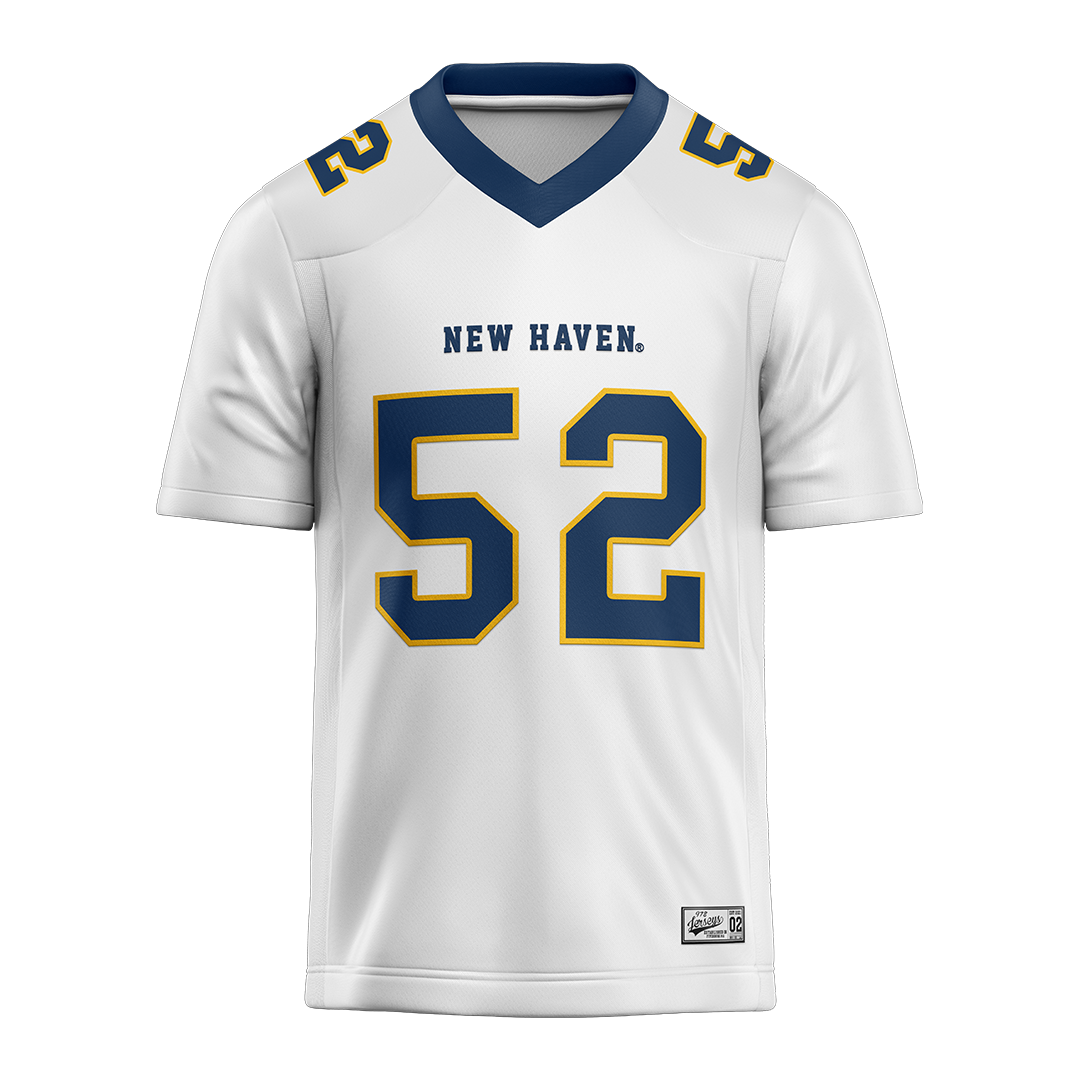 New Haven White Football Jersey - Manuel Farley